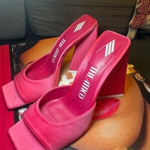 The Attico Fuchsia Devon Mules